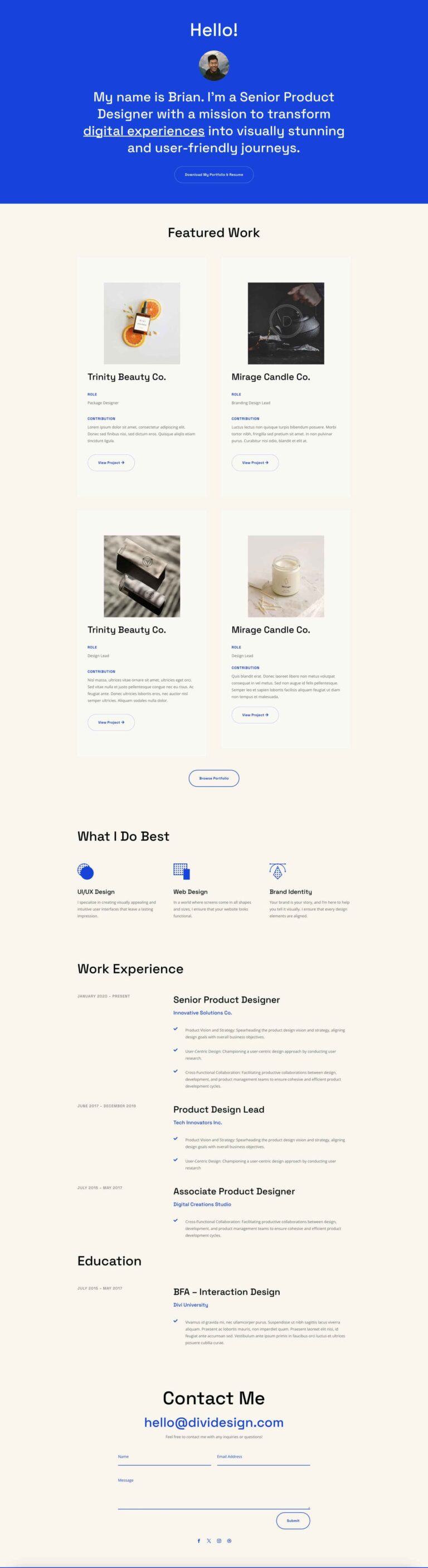 Dizaino portfolio